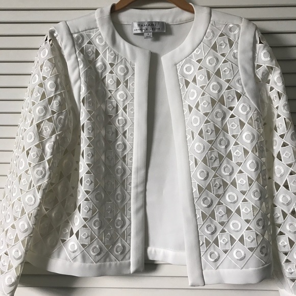 Patterned Tahari blazer - Picture 2 of 5